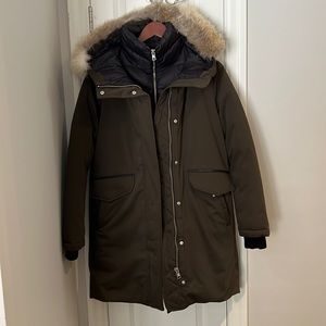 Soia & Kyo winter parka - green, size small
